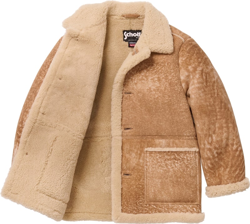 Supreme(シュプリーム) 2025FW Week17 Supreme®/Schott® Shearling Coat