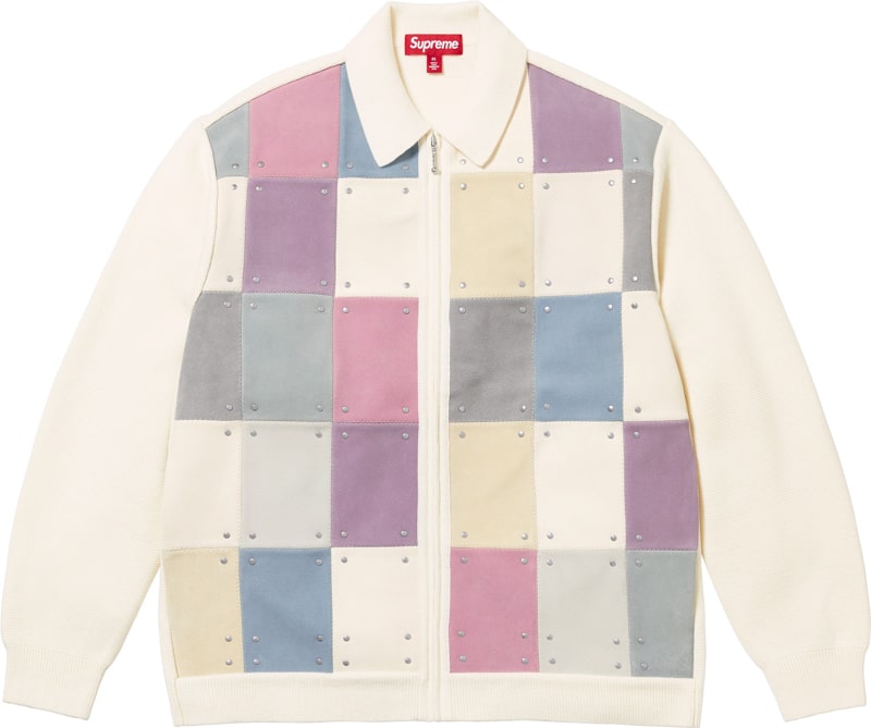 Supreme（シュプリーム） 2025FW Week15 Studded Suede Zip Up Cardigan