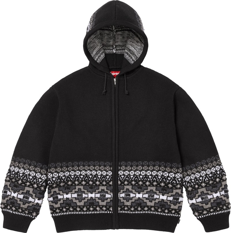 Supreme（シュプリーム） 2025FW Week16 Beaded Zip Up Hooded Sweater