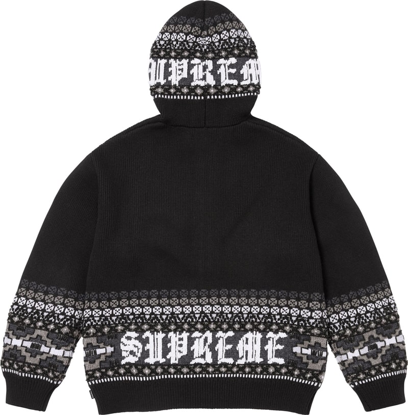 Supreme(シュプリーム) 2025FW Week16 Beaded Zip Up Hooded Sweater