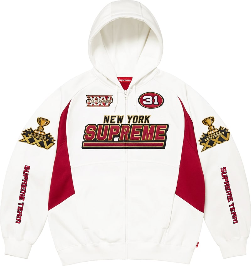 Supreme（シュプリーム） 2025FW Week16 Football Zip Up Hooded Sweatshirt