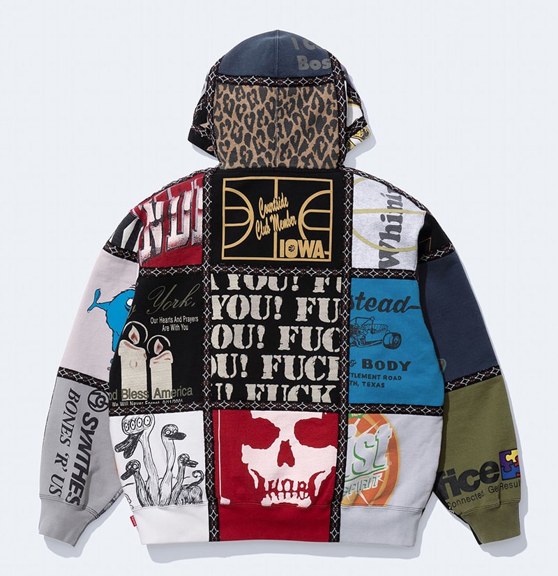 Supreme(シュプリーム) 2025FW Week16 Supreme®/Number (N)ine® Patchwork Zip Up Hooded Sweatshirt