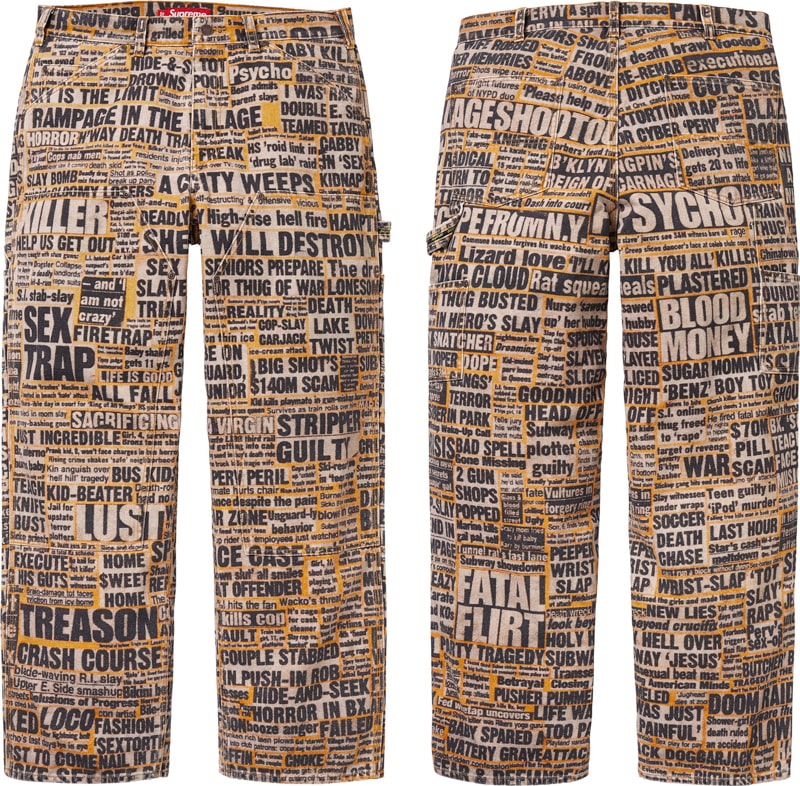 Supreme(シュプリーム) 2025FW Week17 Supreme/Dash Snow Double Knee Painter Pant