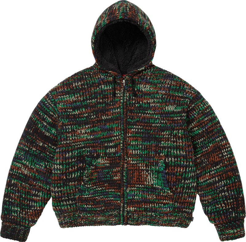 Supreme（シュプリーム） 2025FW Week18 Faux Shearling Lined Zip Up Hooded Sweater