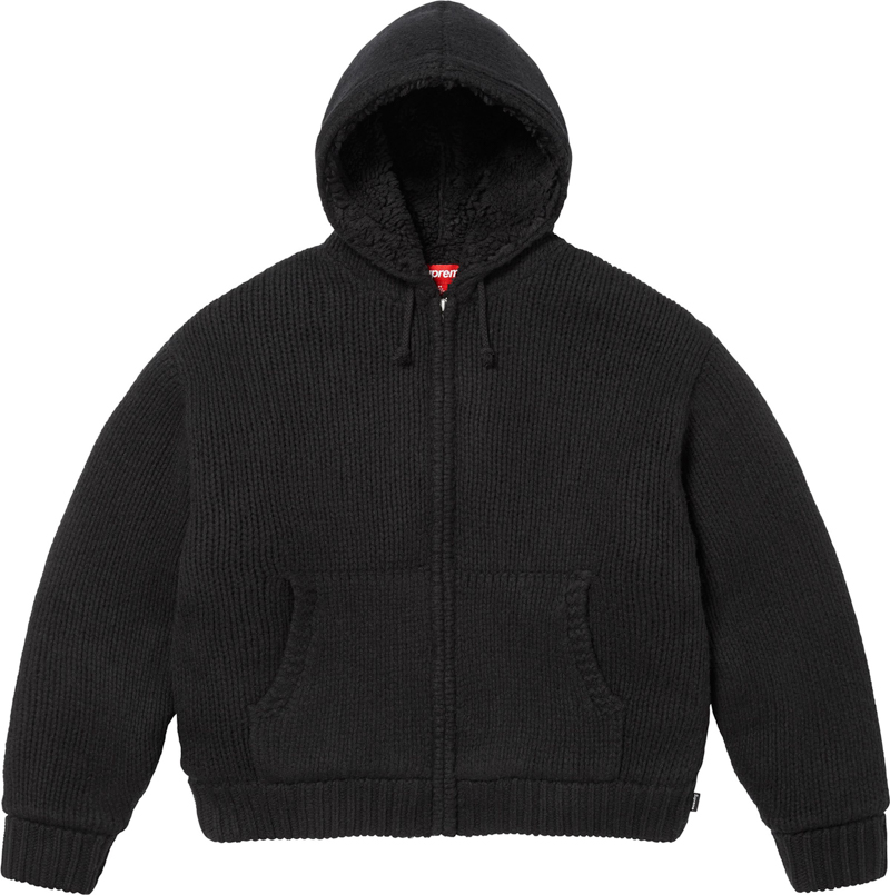 Supreme（シュプリーム） 2025FW Week18 Faux Shearling Lined Zip Up Hooded Sweater