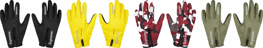 Supreme（シュプリーム） 2025FW Week19 WINDSTOPPER® Zip Gloves
