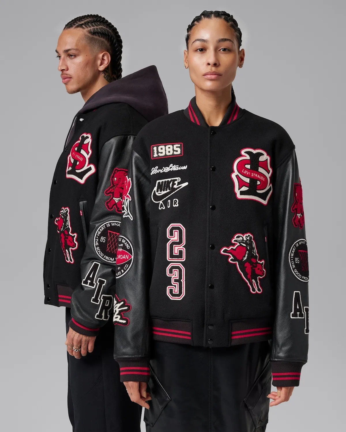 Levi’s × Jordan Brand 2026 ピナクル バーシティ ジャケット(リーバイス×ジョーダンブランド コラボコレクション)