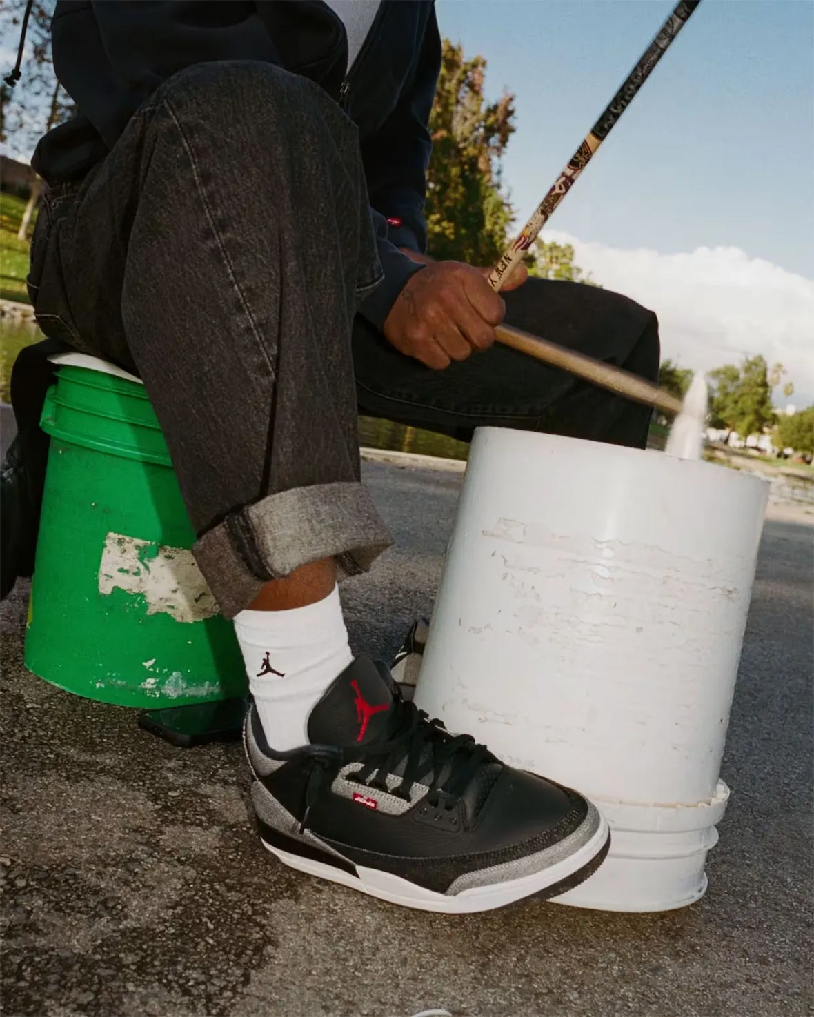 Levi’s × Jordan Brand 2026 コラボコレクション（リーバイス×ジョーダンブランド コラボコレクション）着用画像