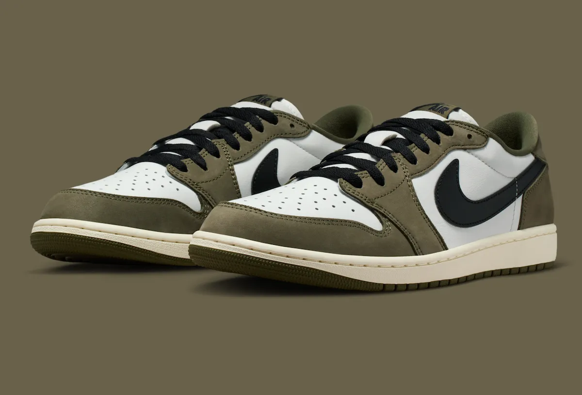 Nike Air Jordan 1 Low OG Medium Olive Summit White(ナイキ エアジョーダン1 ロー OG ミディアムオリーブ/サミットホワイト)HQ6998-200