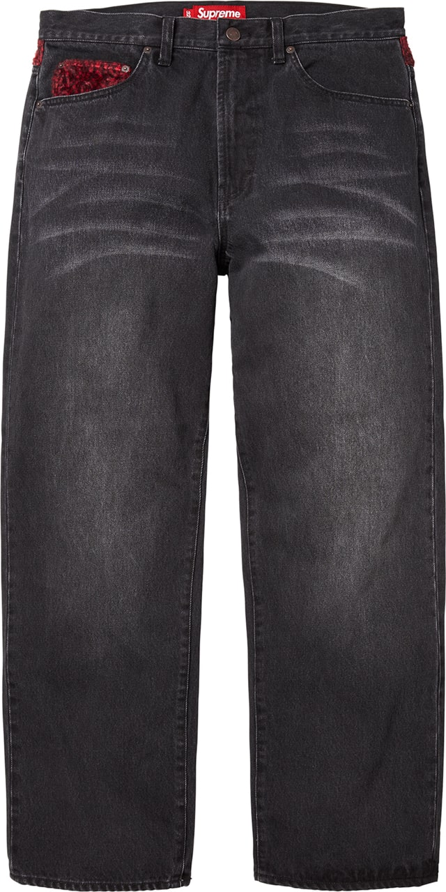 Supreme（シュプリーム） 2025FW Week19 Leopard Faux Fur Loose Fit Jean