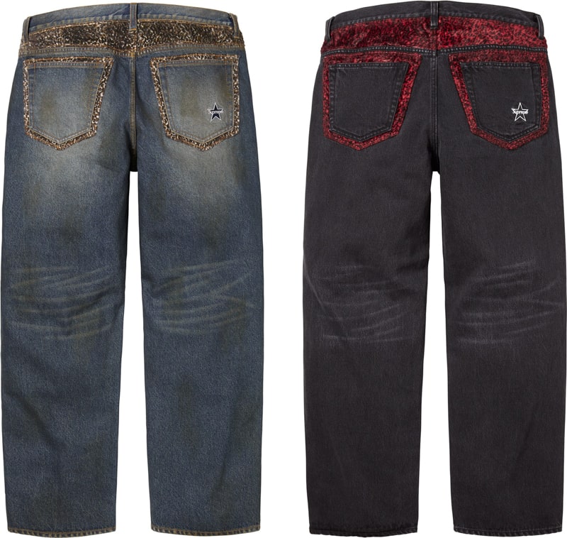 Supreme（シュプリーム） 2025FW Week19 Leopard Faux Fur Loose Fit Jean