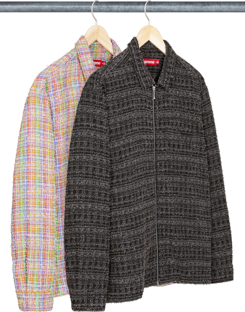 Supreme(シュプリーム) 2026SS Week1 Bouclé Zip Up Shirt