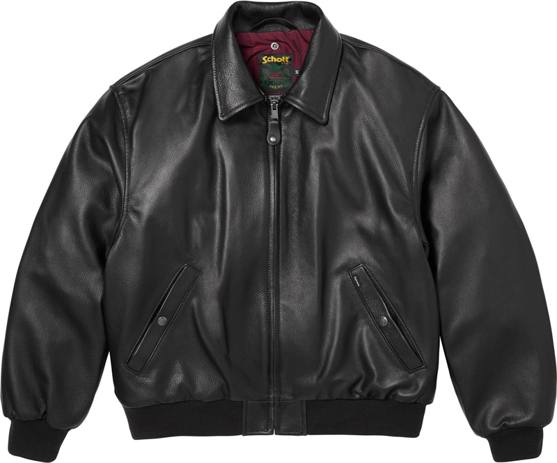 Supreme(シュプリーム) 2026SS Week1 Supreme®/Schott® Shearling Collar Bomber Jacket