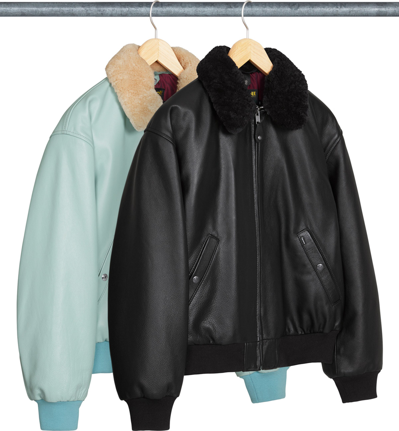 Supreme(シュプリーム) 2026SS Week1 Supreme®/Schott® Shearling Collar Bomber Jacket