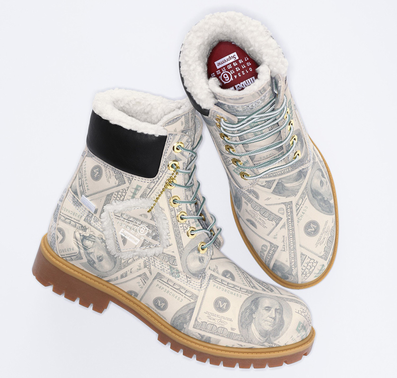 Supreme（シュプリーム） 26SS Week4 Supreme®/MM6 Maison Margiela Timberland® Money 6" Premium Waterproof Boot