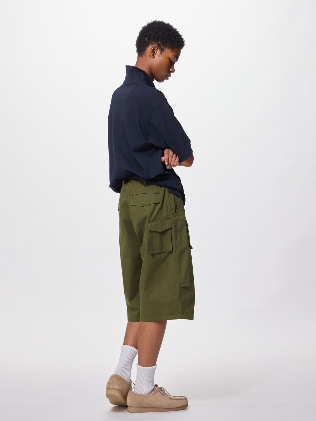 GU x ENGINEERED GARMENTS(ジーユー x エンジニアドガーメンツ) ユーティリティーショーツ|E360216-001