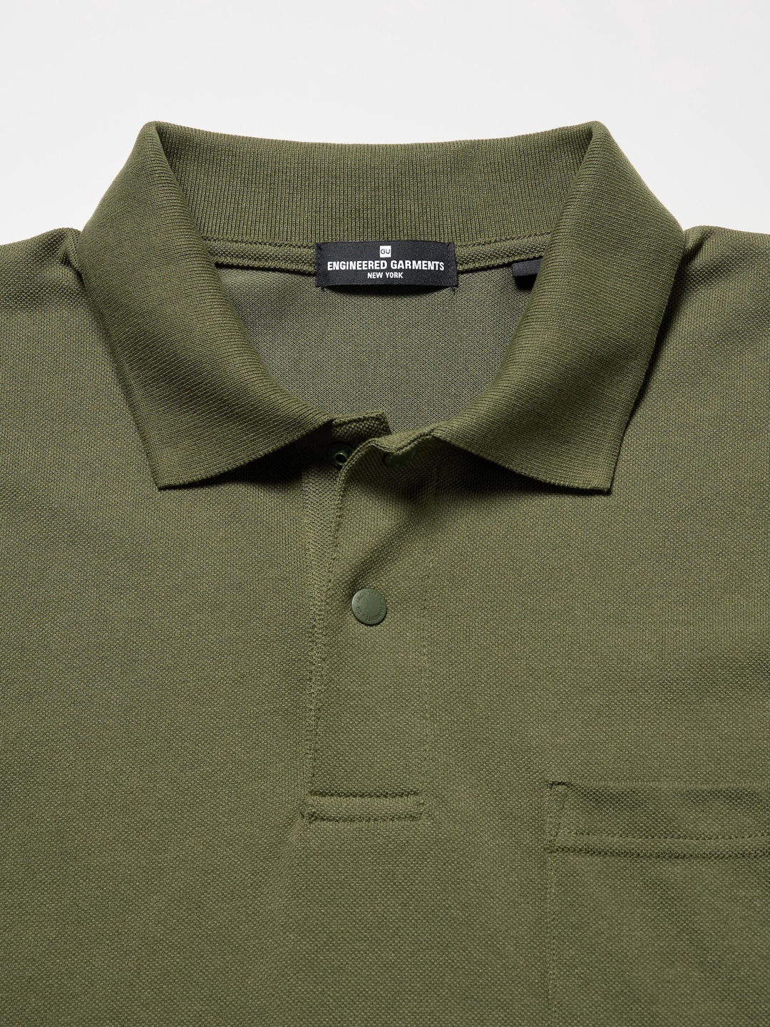 GU x ENGINEERED GARMENTS(ジーユー x エンジニアドガーメンツ) ドライカノコポロシャツ(5分袖)|E360127-000