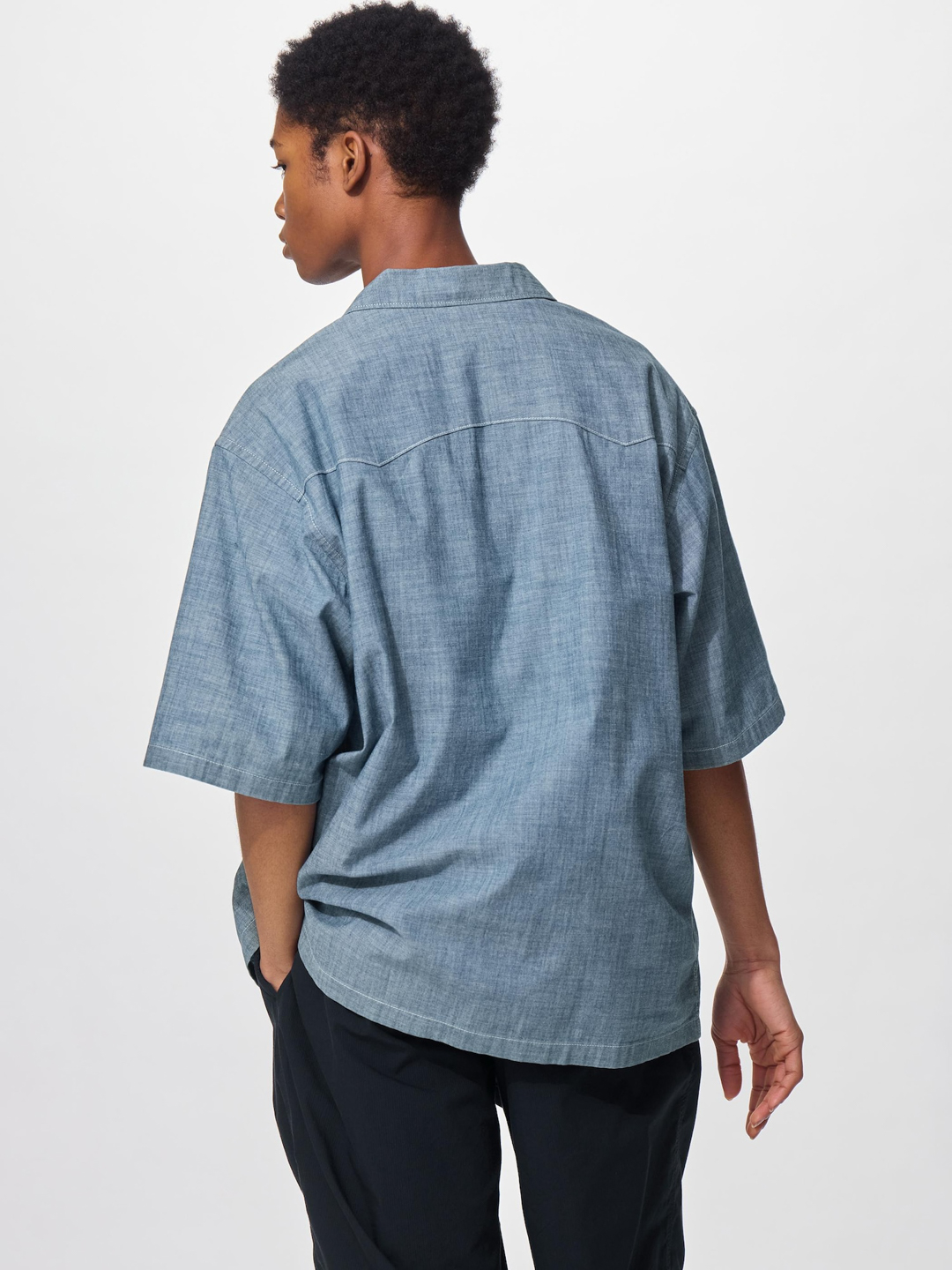 GU x ENGINEERED GARMENTS(ジーユー x エンジニアドガーメンツ) キューバシャツ(5分袖)|E360223-001