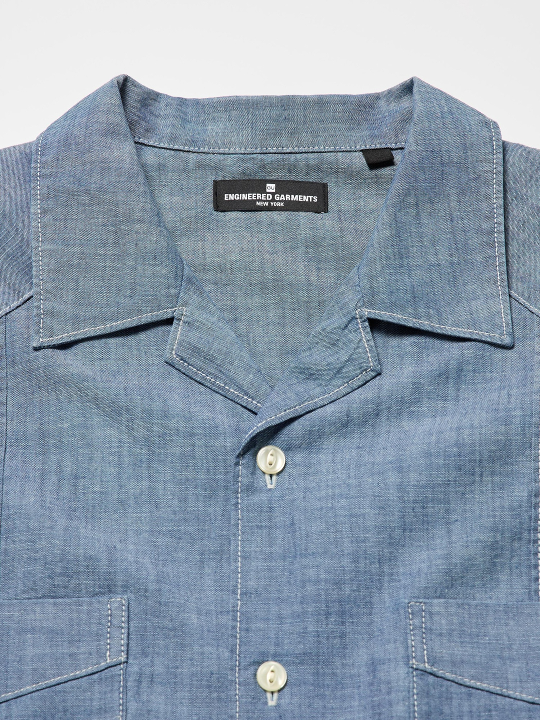 GU x ENGINEERED GARMENTS(ジーユー x エンジニアドガーメンツ) キューバシャツ(5分袖)|E360223-001