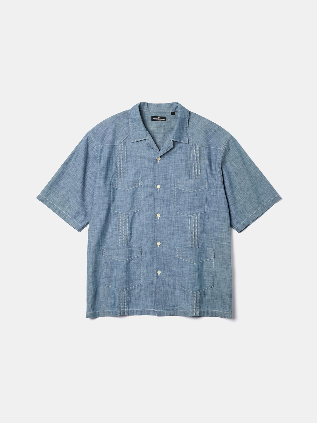 GU x ENGINEERED GARMENTS(ジーユー x エンジニアドガーメンツ) キューバシャツ(5分袖)|E360223-001
