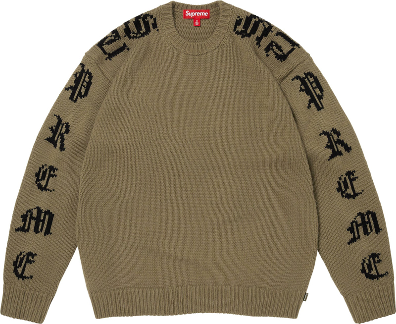 Supreme（シュプリーム） 26SS Week3 Old English Sleeves Sweater