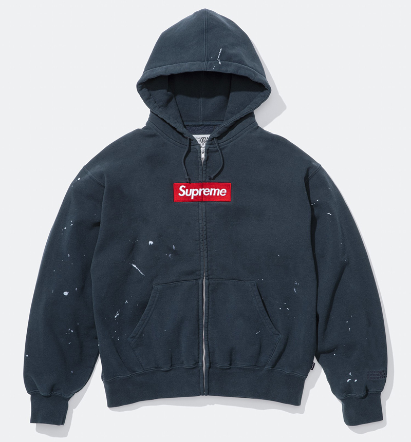 Supreme（シュプリーム） 26SS Week4 Supreme®/MM6 Maison Margiela Box Logo Zip Up Hooded Sweatshirt