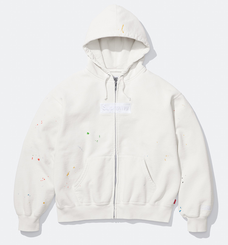 Supreme（シュプリーム） 26SS Week4 Supreme®/MM6 Maison Margiela Box Logo Zip Up Hooded Sweatshirt
