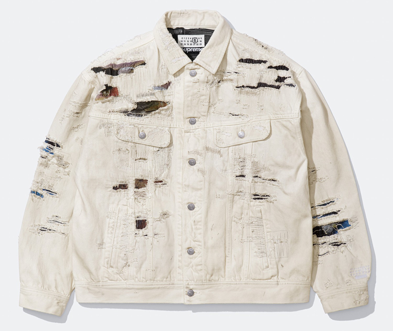 Supreme（シュプリーム） 26SS Week4 Supreme®/MM6 Maison Margiela Distressed Selvedge Denim Trucker Jacket