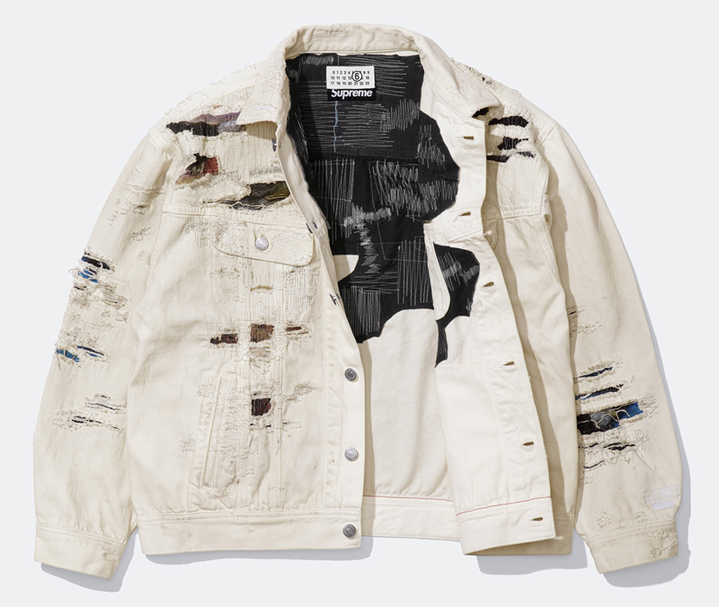 Supreme（シュプリーム） 26SS Week4 Supreme®/MM6 Maison Margiela Distressed Selvedge Denim Trucker Jacket