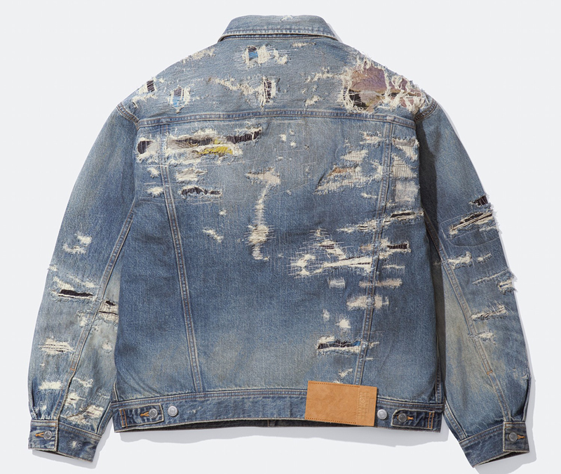 Supreme（シュプリーム） 26SS Week4 Supreme®/MM6 Maison Margiela Distressed Selvedge Denim Trucker Jacket