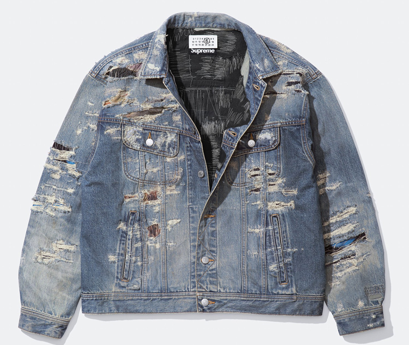 Supreme（シュプリーム） 26SS Week4 Supreme®/MM6 Maison Margiela Distressed Selvedge Denim Trucker Jacket