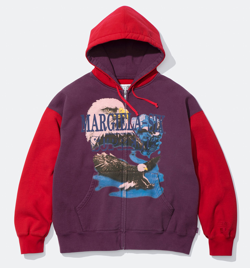 Supreme（シュプリーム） 26SS Week4 Supreme®/MM6 Maison Margiela Eagle Zip Up Hooded Sweatshirt