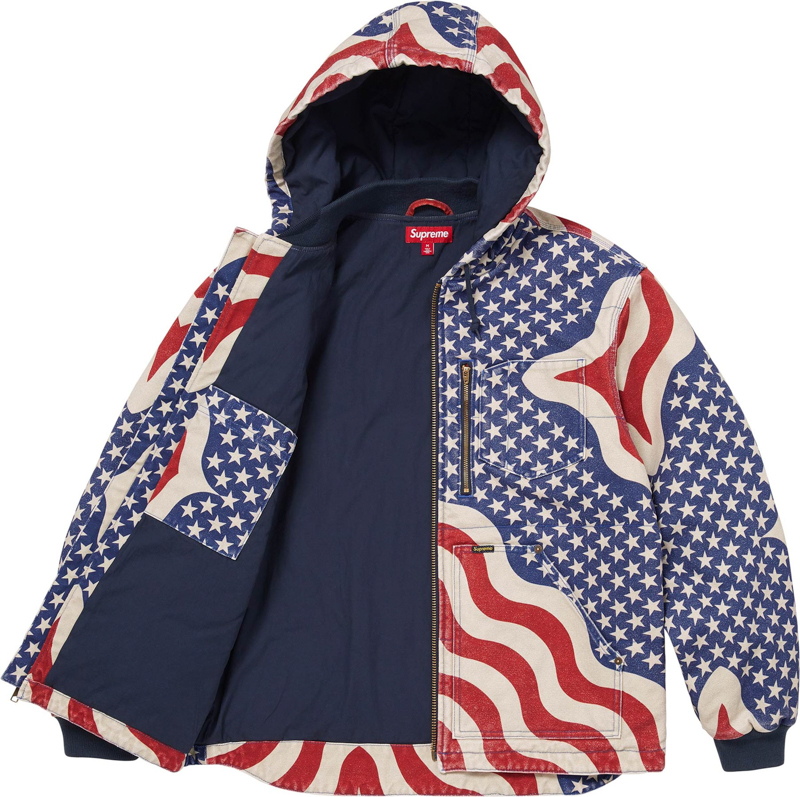 Supreme(シュプリーム) 26SS Week5 Flag Quilted Hooded Work Jacket