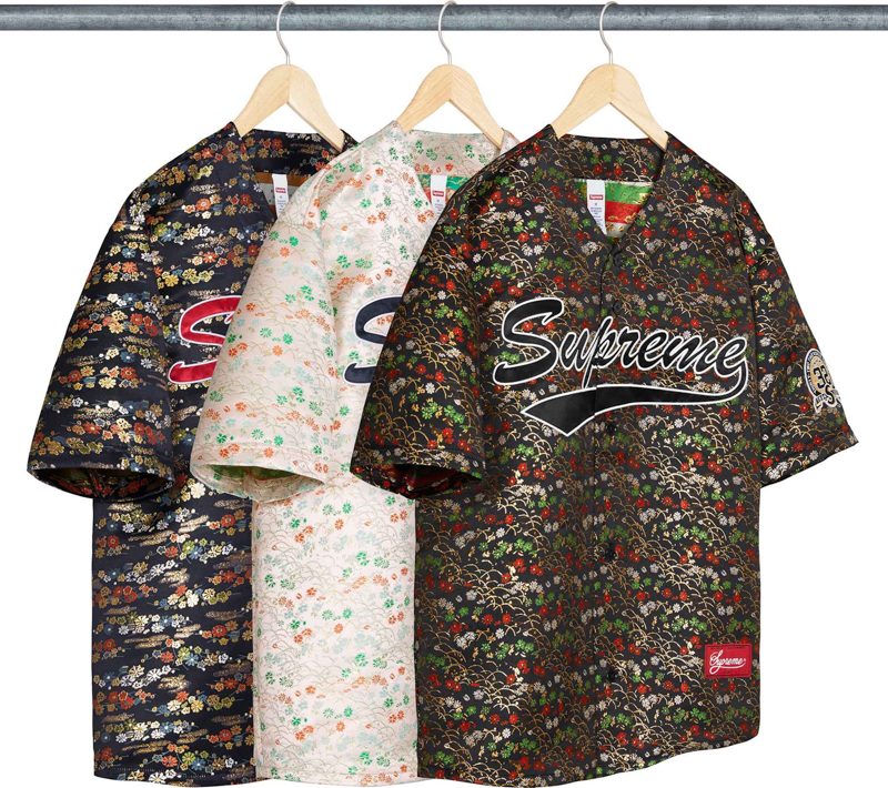 Supreme(シュプリーム) 26SS Week5 Floral Jacquard Baseball Jersey