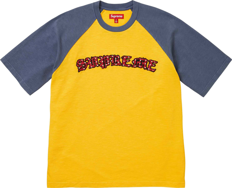 Supreme(シュプリーム) 26SS Week5 Rhinestone Raglan S/S Top