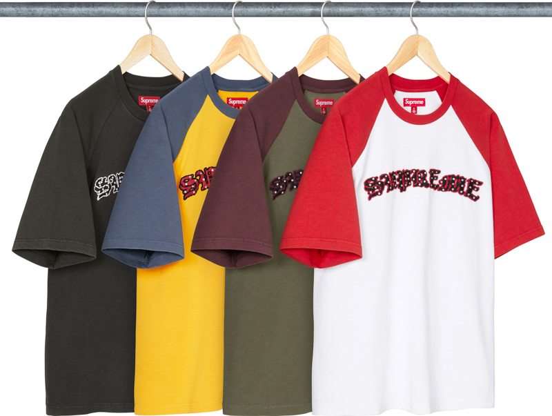 Supreme(シュプリーム) 26SS Week5 Rhinestone Raglan S/S Top