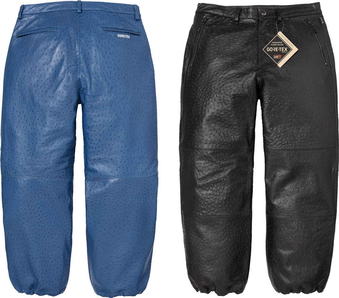 Supreme（シュプリーム） 26SS Week6 GORE-TEX Ostrich Embossed Leather Pant