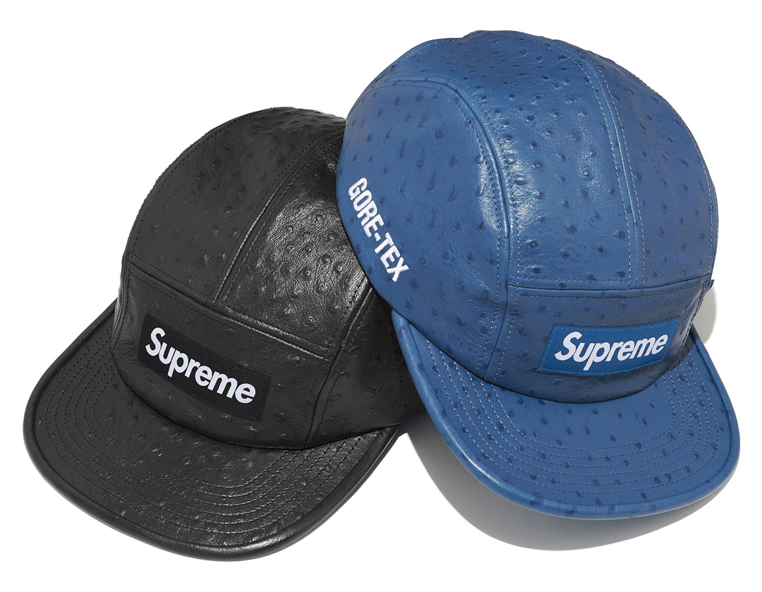 Supreme（シュプリーム） 26SS Week6 Ostrich Embossed Leather GORE-TEX Camp Cap
