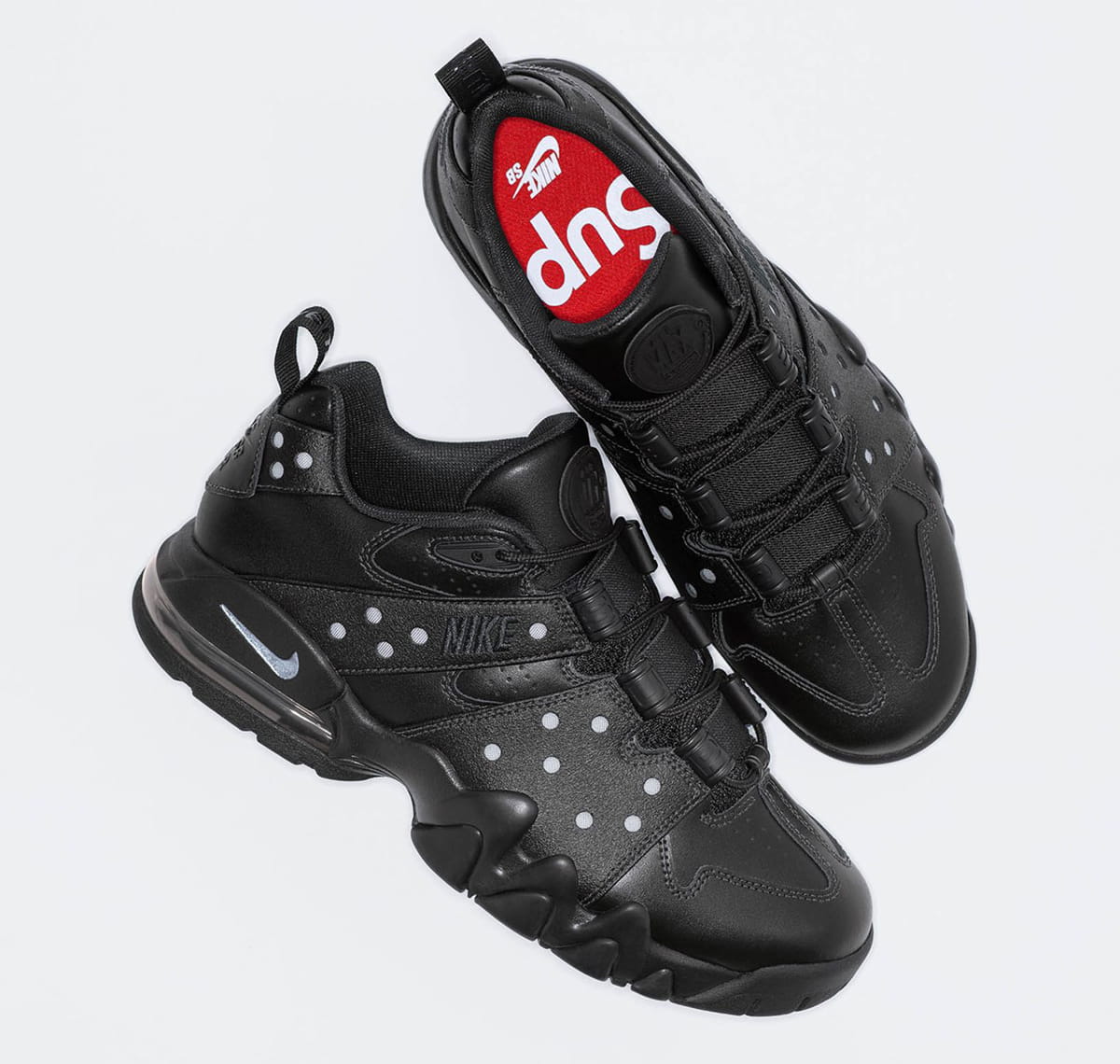 Supreme × Nike Nike SB Air Max 2 CB '94 Low Black/Metallic Silver（シュプリーム×ナイキSB エアマックス2 CB '94 ロー ブラック/メタリックシルバー）