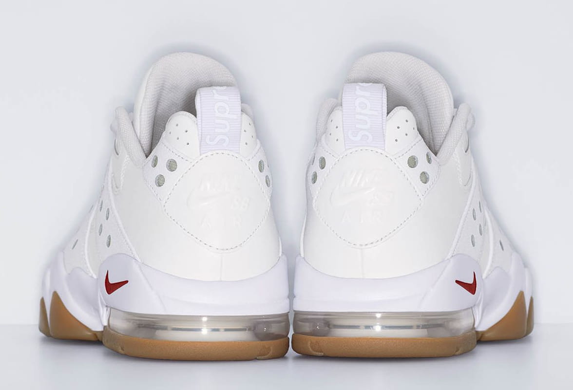 Supreme × Nike Nike SB Air Max 2 CB '94 Low White/Varsity Red/Gum Light Brown（シュプリーム×ナイキSB エアマックス2 CB '94 ロー ホワイト/バーシティレッド/ガムライトブラウン）