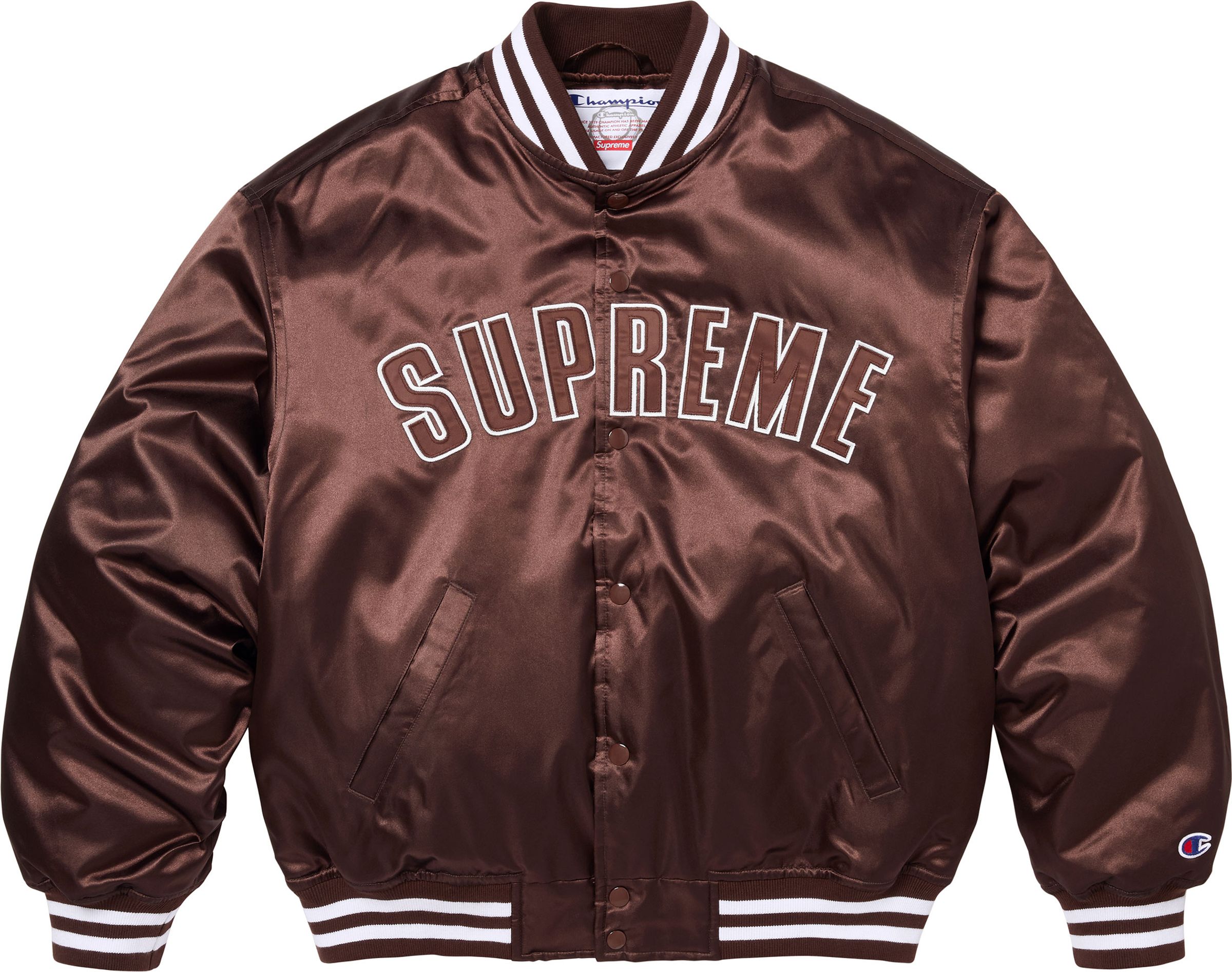 Supreme(シュプリーム) 2026SS Week8 Supreme®/Champion® Satin Varsity Jacket