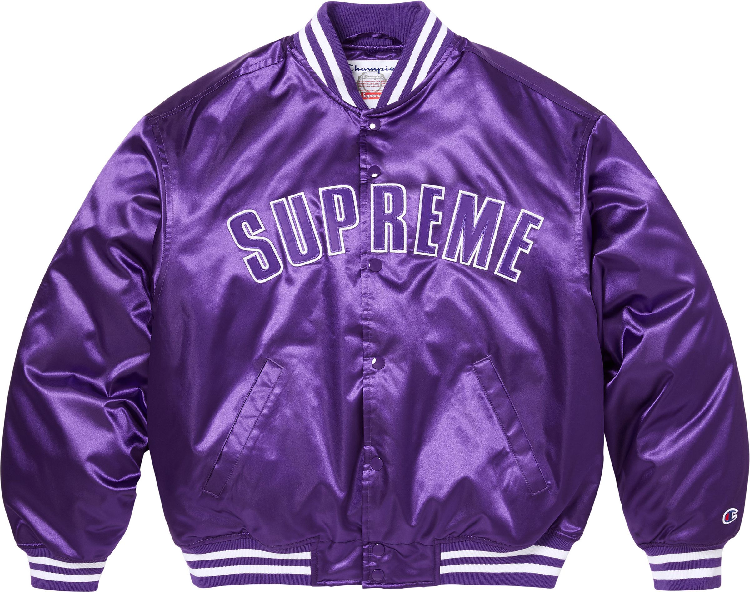 Supreme(シュプリーム) 2026SS Week8 Supreme®/Champion® Satin Varsity Jacket