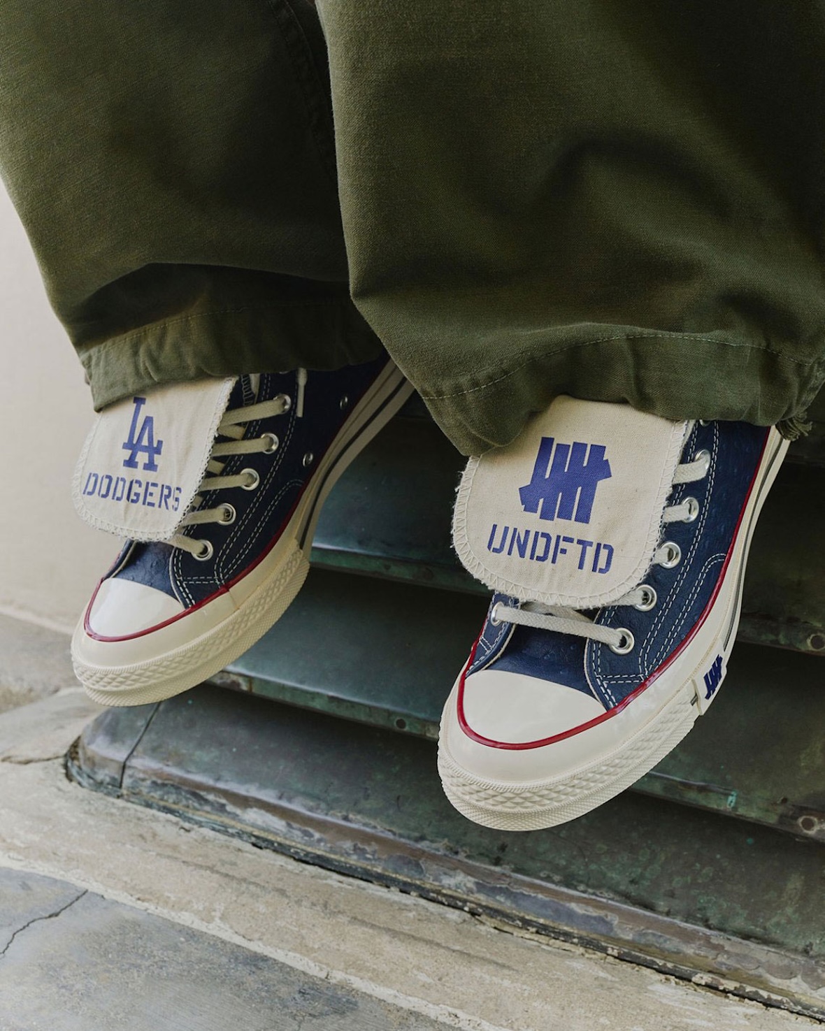 Converse x UNDEFEATED x Dodgers Chuck 70（コンバース x アンディフィーテッド x ドジャース チャックテイラー70）A19846C-410 着用画像