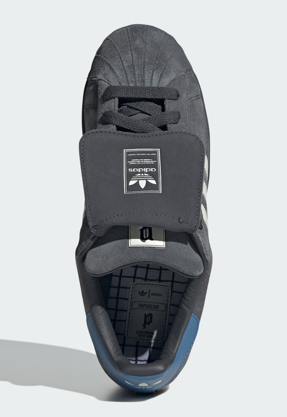 didas SUPERSTAR II atmos DAIKI TSUNETA POINTLESS JOURNEY&nbsp; DGH Solid Grey（アディダス スーパースターⅡ アトモス 常田大希 ポイントレスジャーニー DGHソリッドグレー）KJ8846