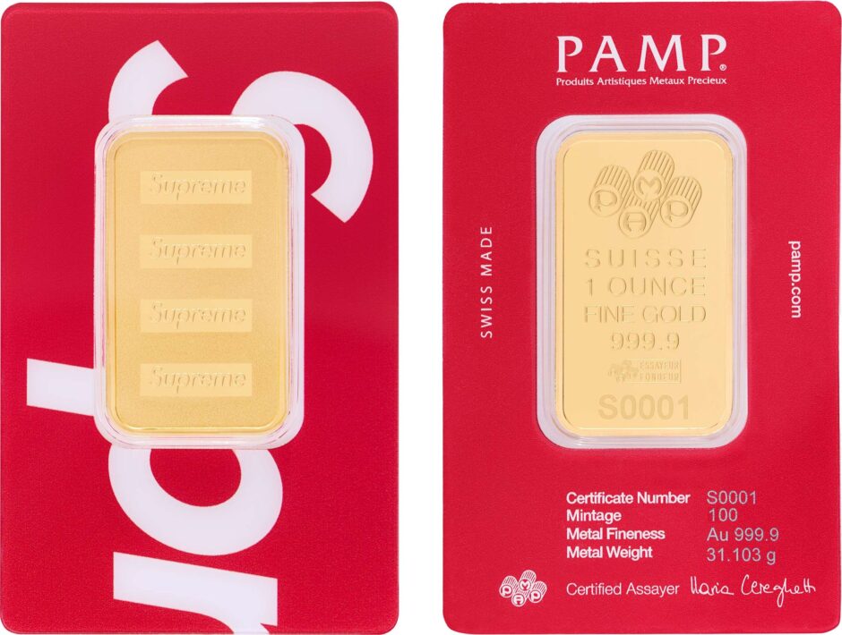 シュプリーム 2026SS Week12 Supreme®/PAMP Suisse 1 oz. Gold Bar