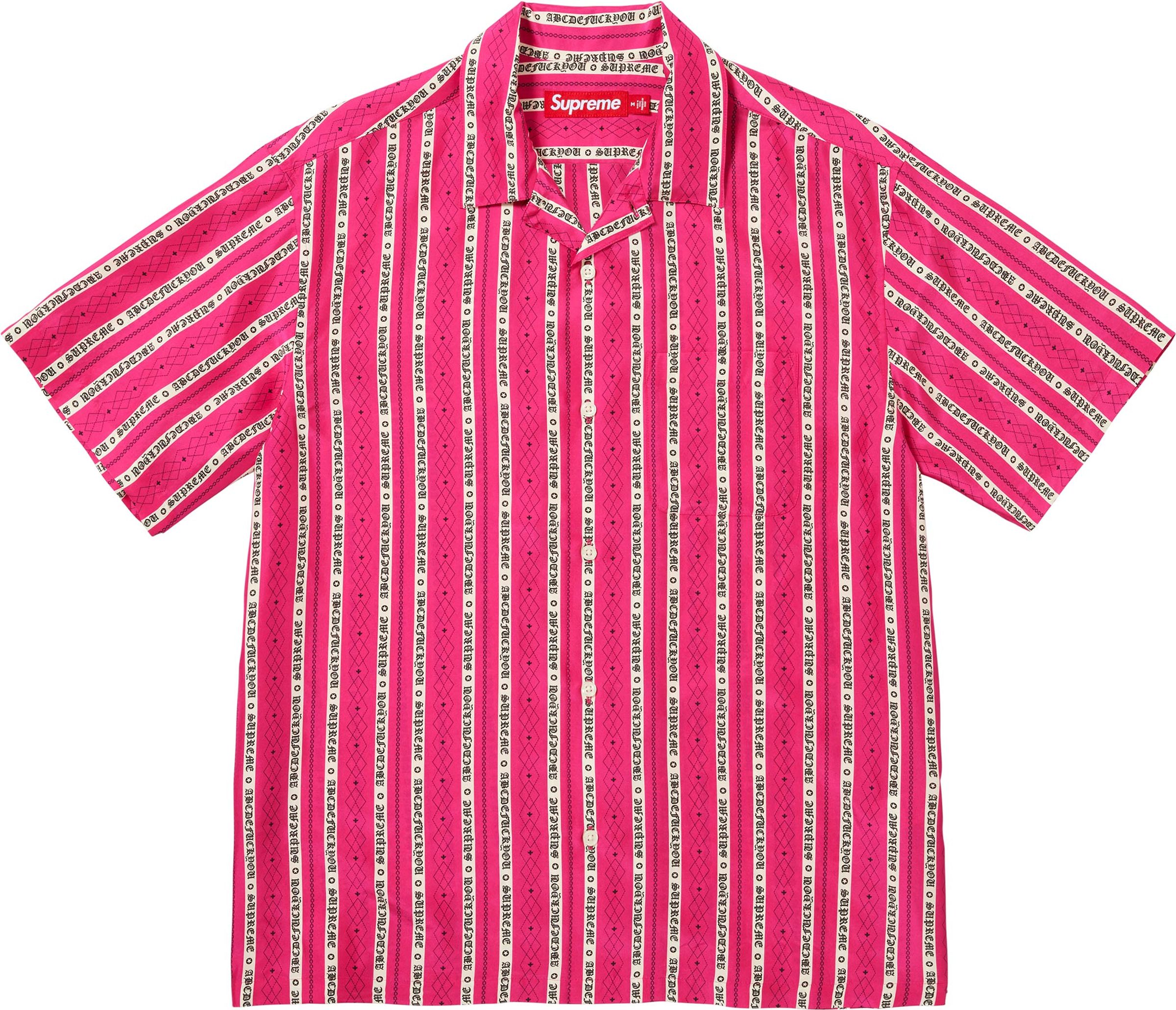 Supreme(シュプリーム) 2026SS Week14 Old English Stripe Silk S/S Shirt