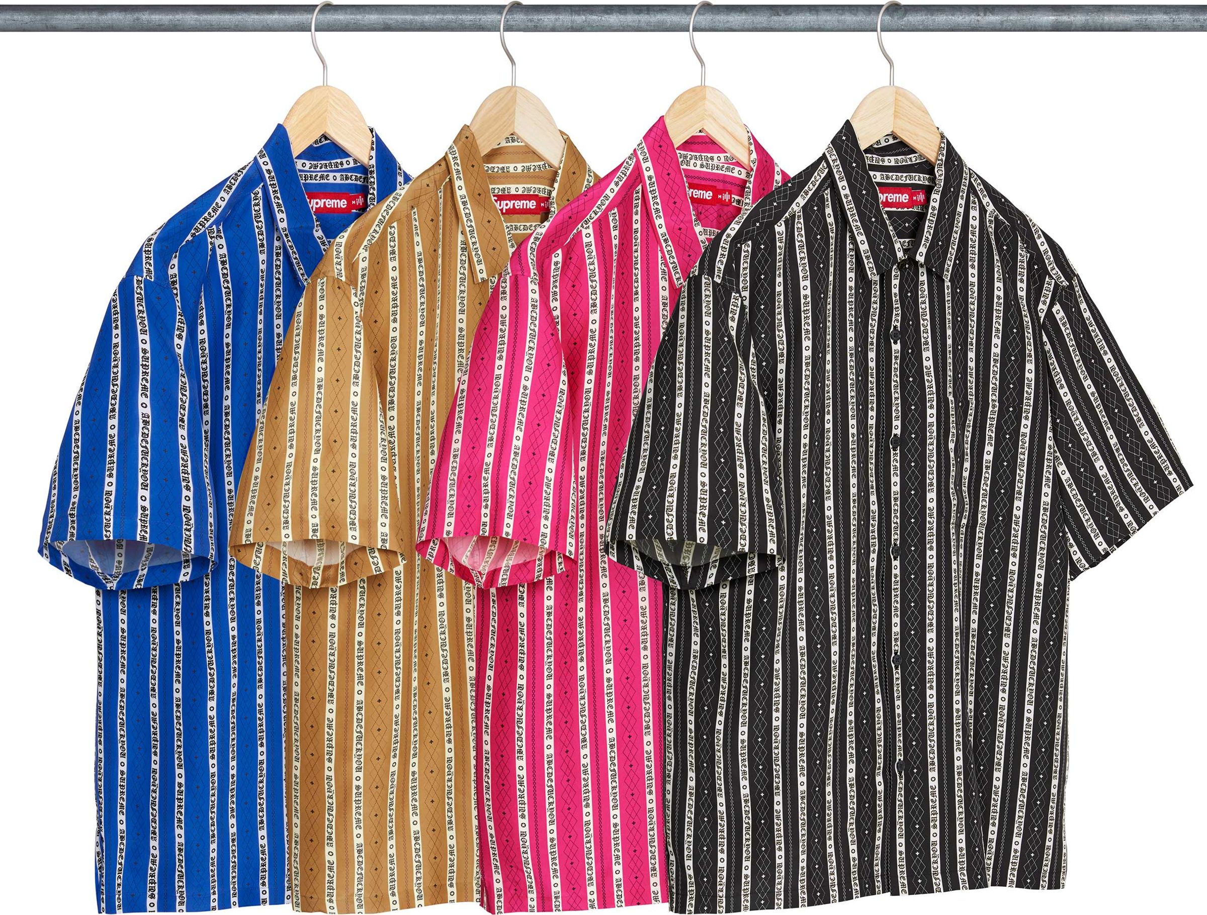 Supreme(シュプリーム) 2026SS Week14 Old English Stripe Silk S/S Shirt