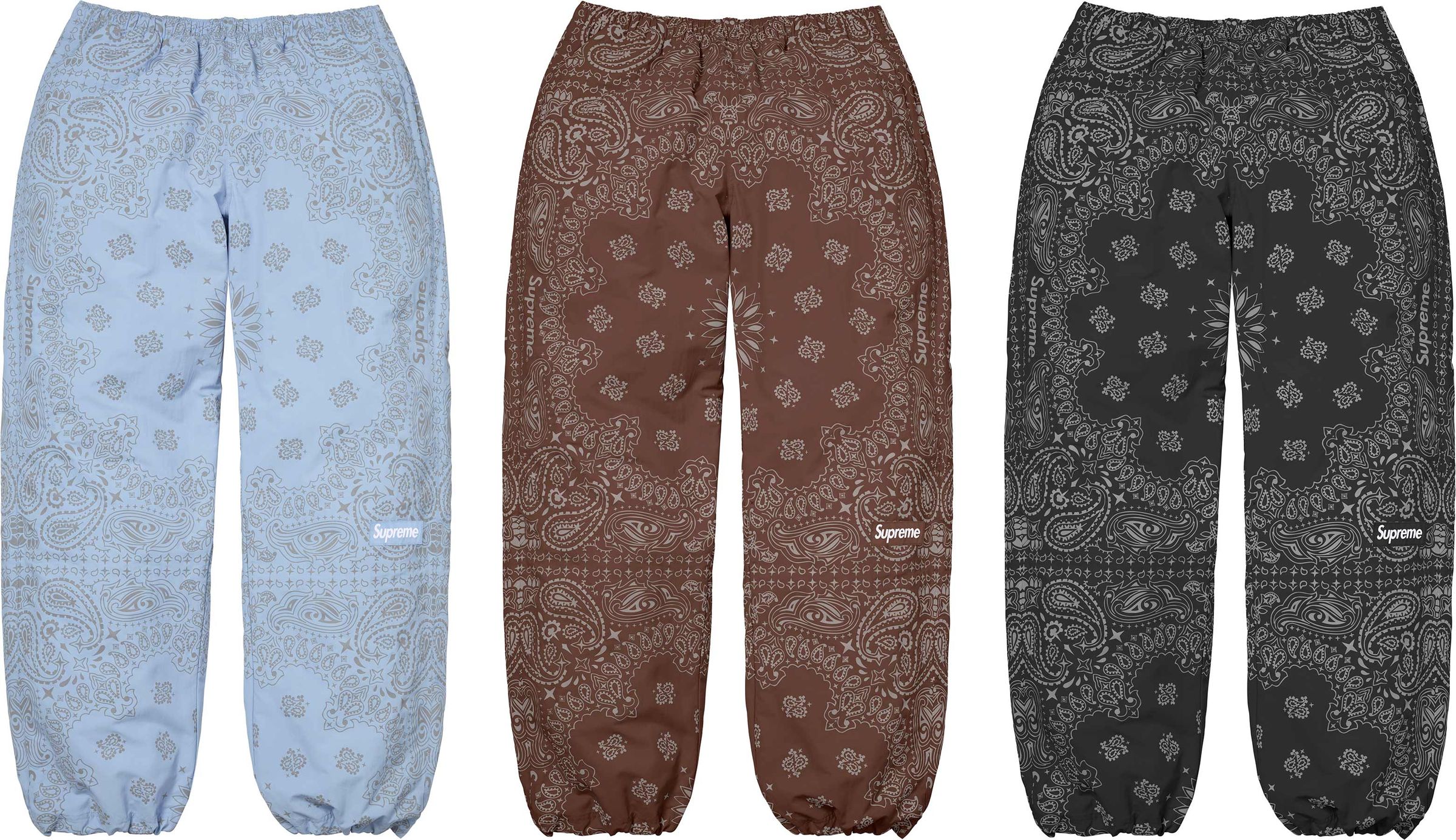 Supreme(シュプリーム) 2026SS Week14 Reflective Bandana Track Pant