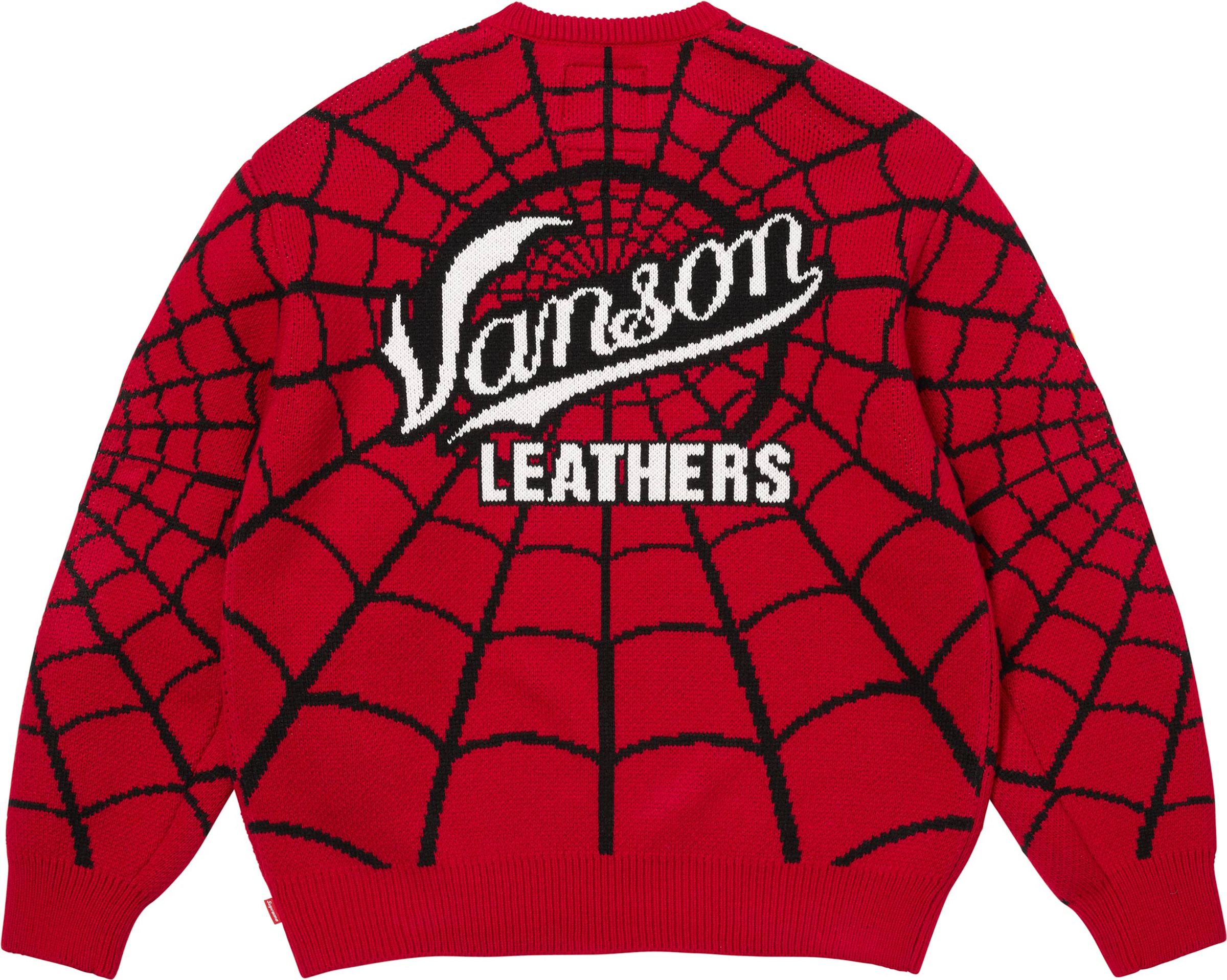 Supreme(シュプリーム) 2026SS Week14 Supreme®/Vanson Leathers® Spider-Man Sweater