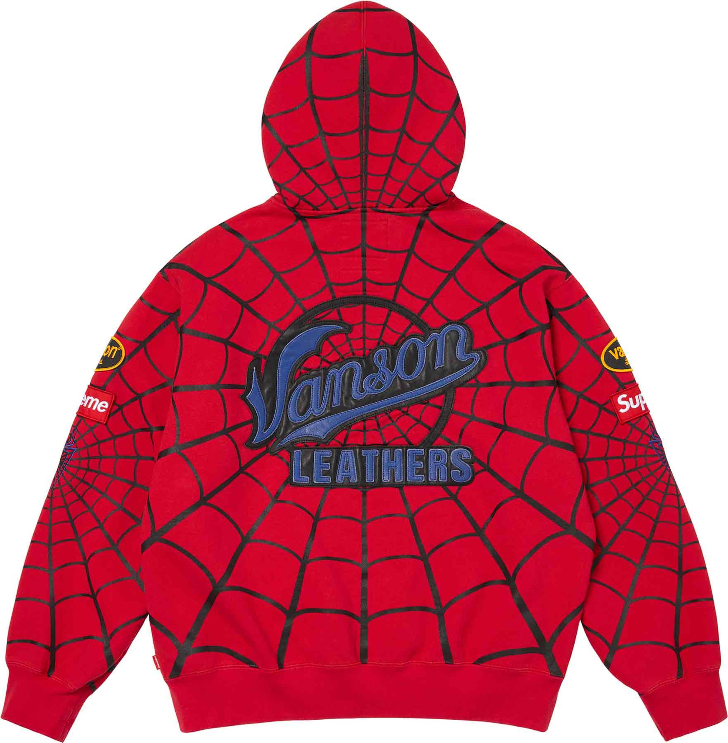 Supreme(シュプリーム) 2026SS Week14 Supreme®/Vanson Leathers® Spider-Man Zip Up Hooded Sweatshirt